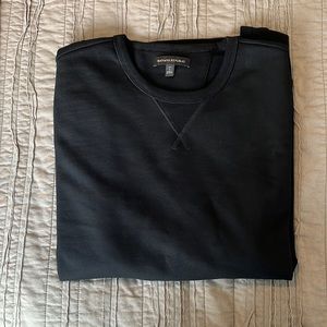 Men’s Banana Republic French Terry Black Sweatshirt Size Large Tall